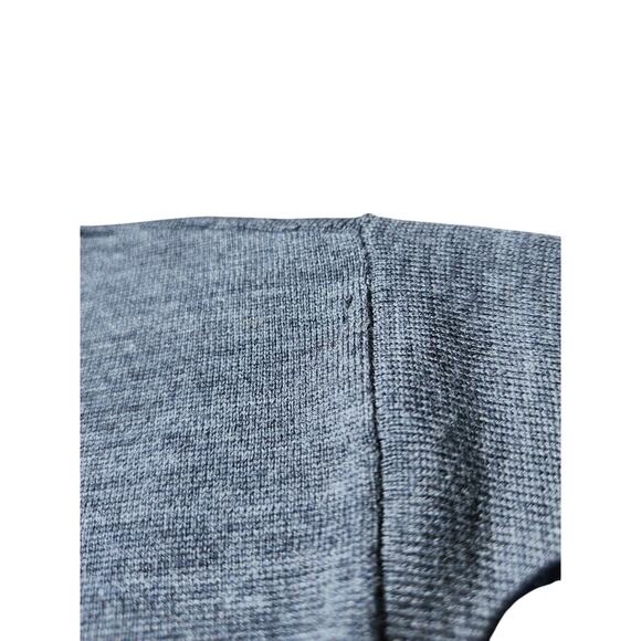 Robert Graham Wool Sweater Men’s Sz L Grey V-Neck Long Sleeve Preppy CozyCore - Picture 7 of 10